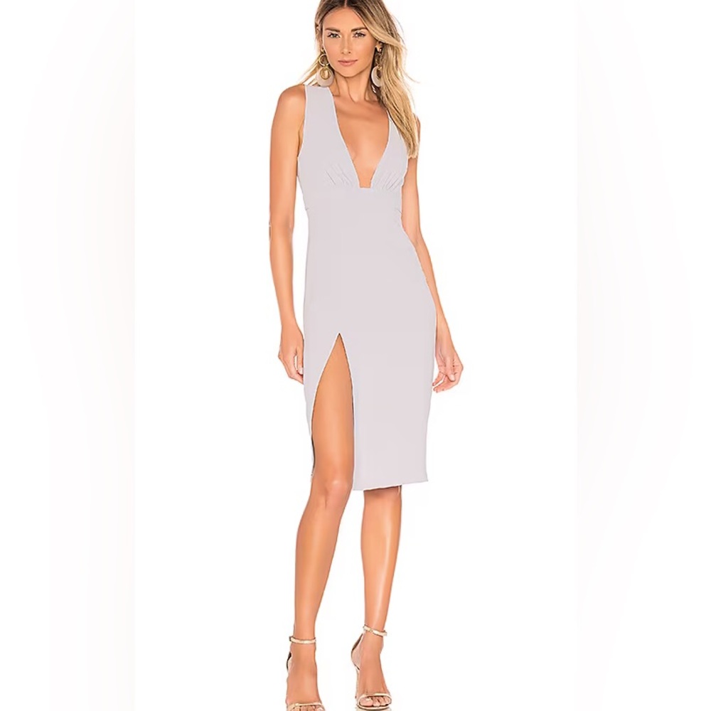 superdown Rayhana High Slit Dress in Lavender